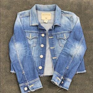 Denim cropped women’s True Religion jacket